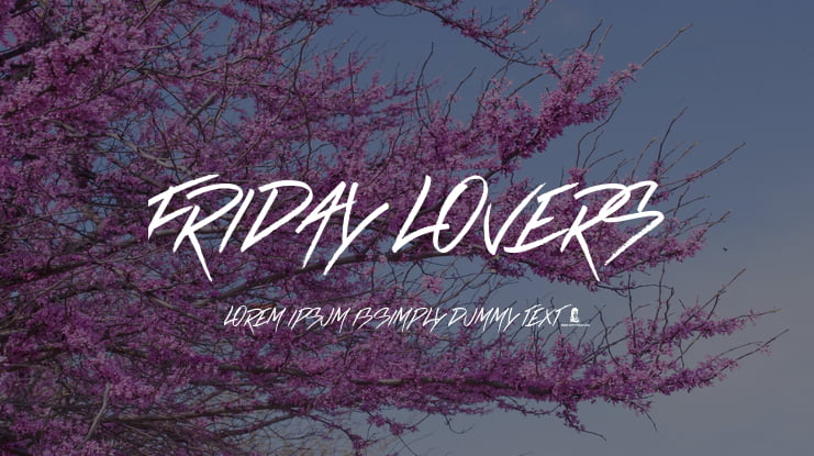 Friday Lovers Font