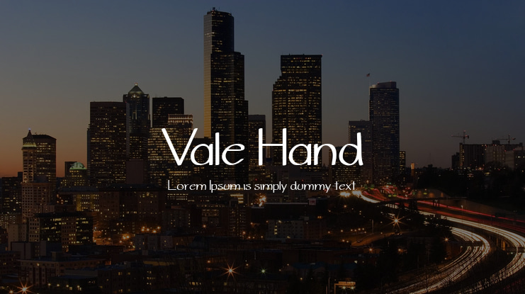 Vale Hand Font