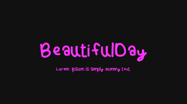 BeautifulDay Font