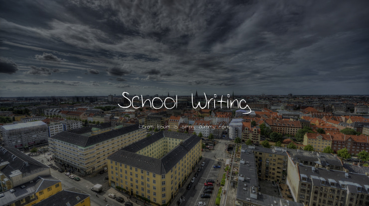 School_Writing Font