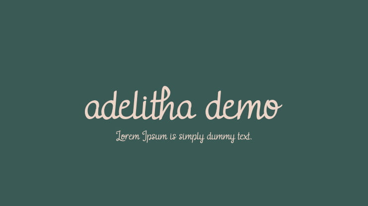 adelitha demo Font