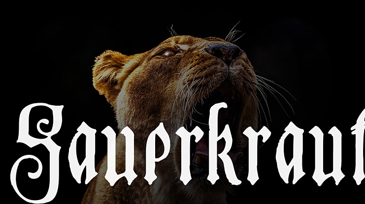 Sauerkraut Font