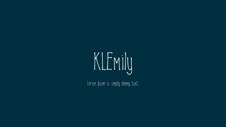 KLEmily Font