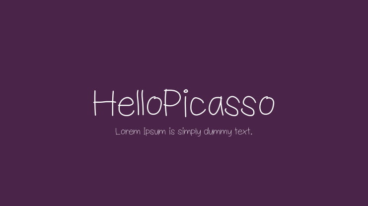 HelloPicasso Font