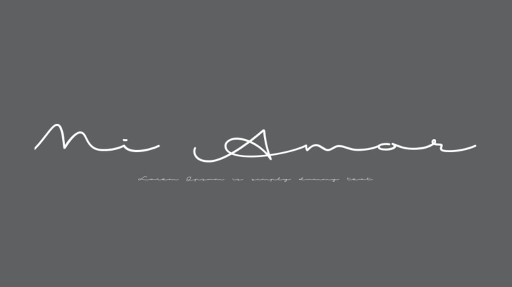 Mi Amor Font