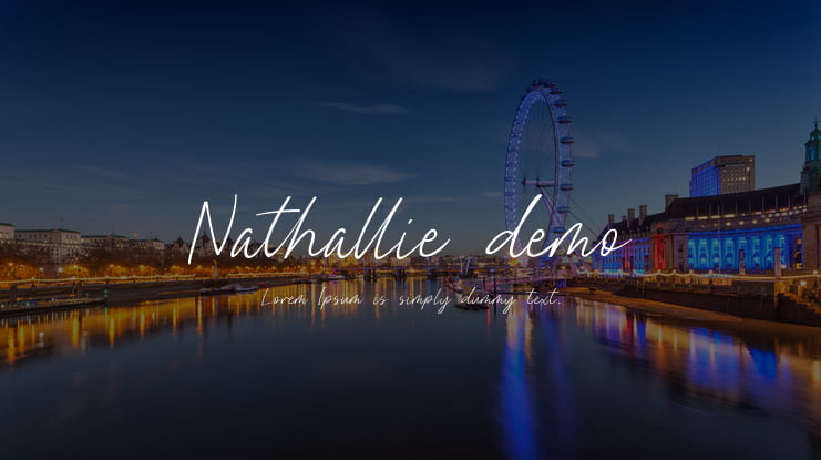 Nathallie demo Font