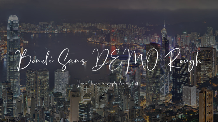 Bondi Sans DEMO Rough Font