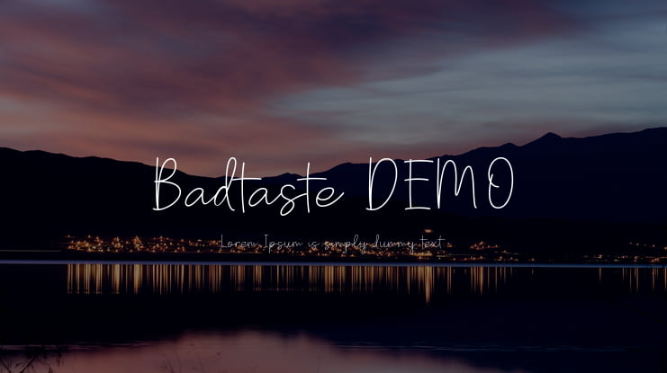 Badtaste DEMO Font
