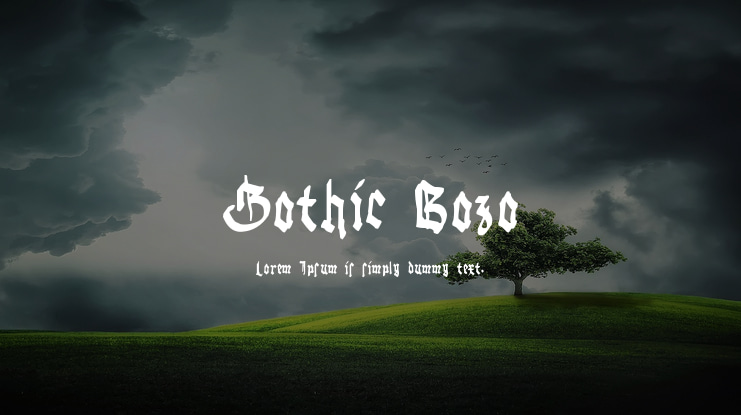 Gothic Bozo Font