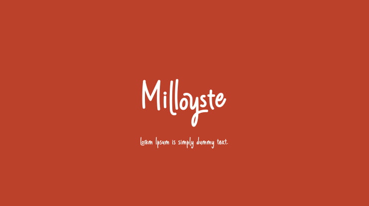 Milloyste Font Family