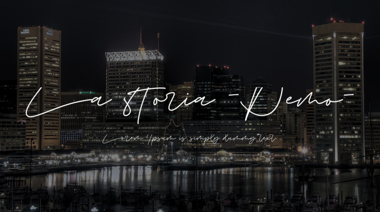 La storia -Demo- Font