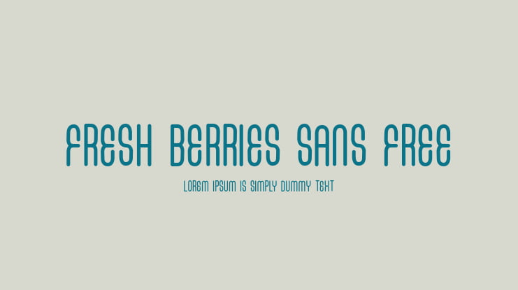 FRESH BERRIES SANS FREE Font Family