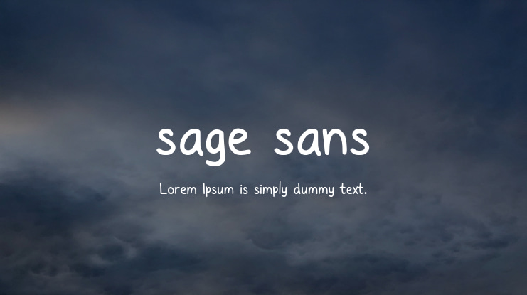 sage sans Font