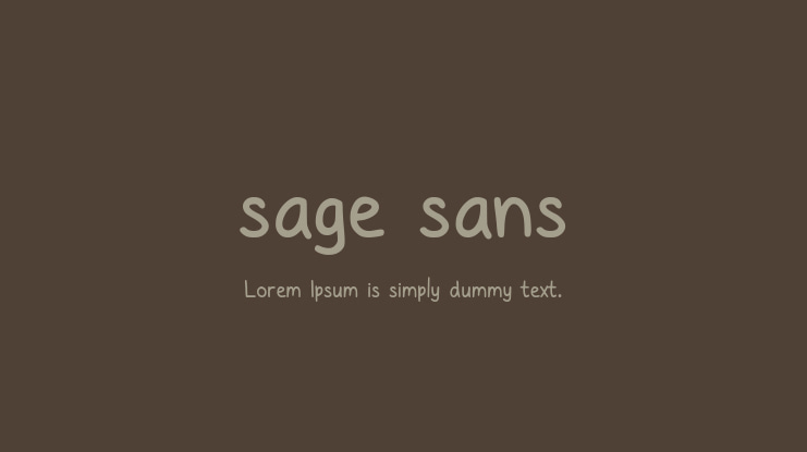 sage sans Font