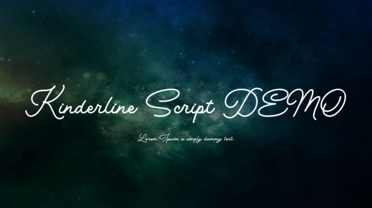Kinderline Script DEMO Font