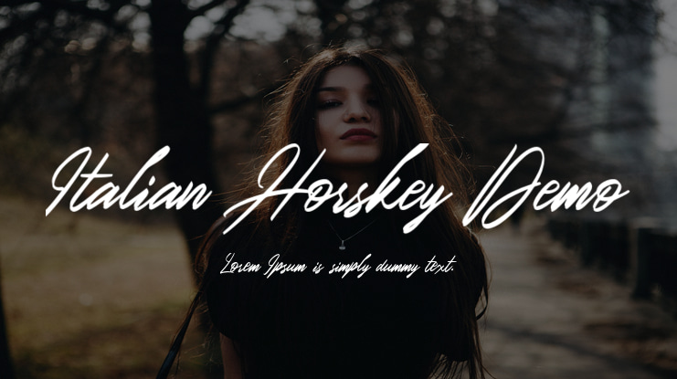 Italian Horskey Demo Font Family