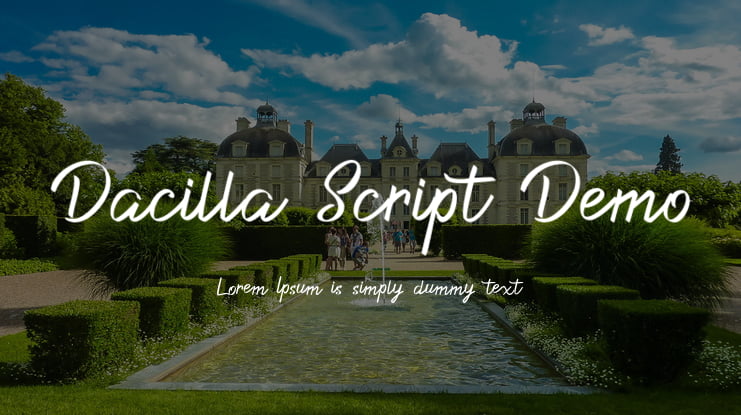 Dacilla Script Demo Font