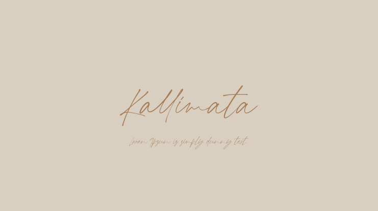 Kallimata Font