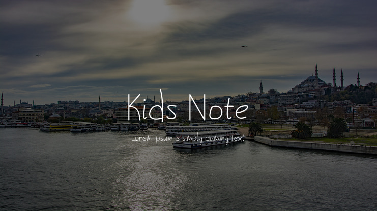 Kids Note Font