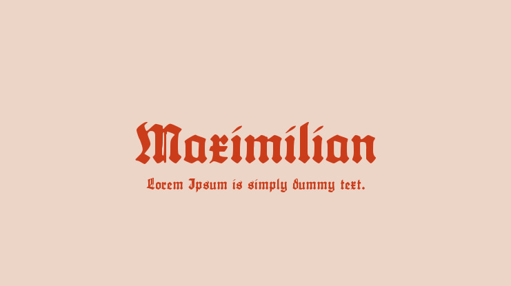 Maximilian Font Family