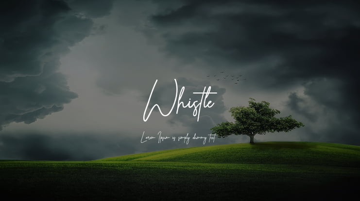 Whistle Font