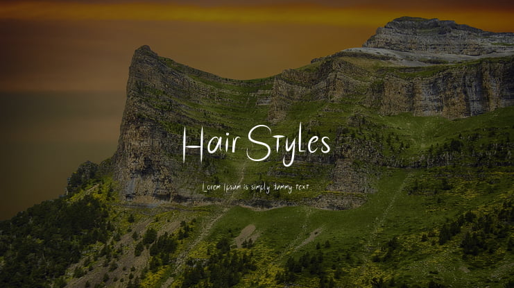 HairStyles Font