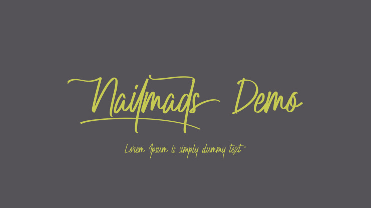 Nailmads Demo Font