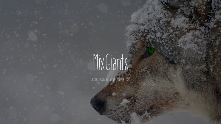 MixGiants Font