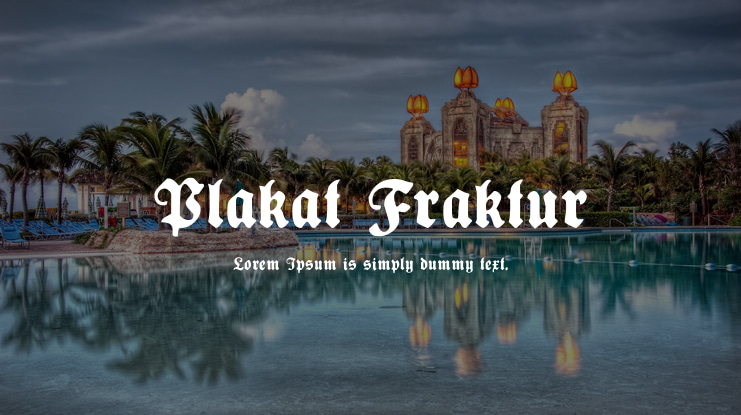 Plakat Fraktur Font