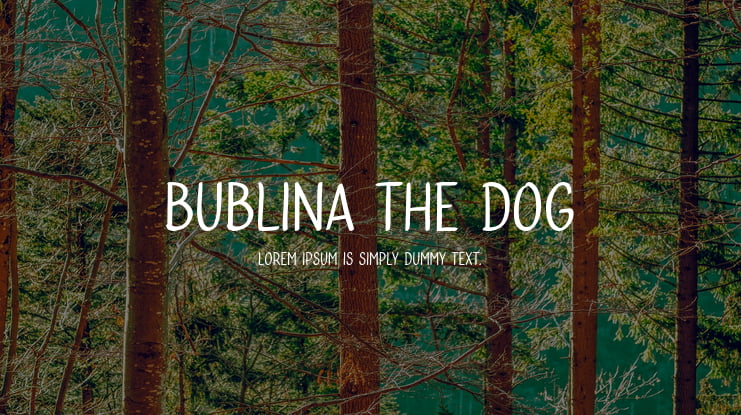 Bublina the Dog Font Family