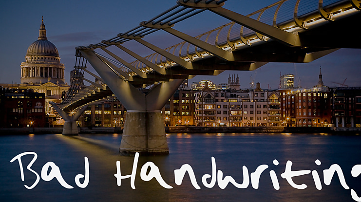 Bad_Handwriting Font