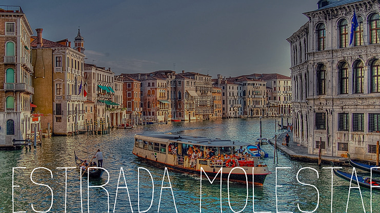 Estirada Molestar Font