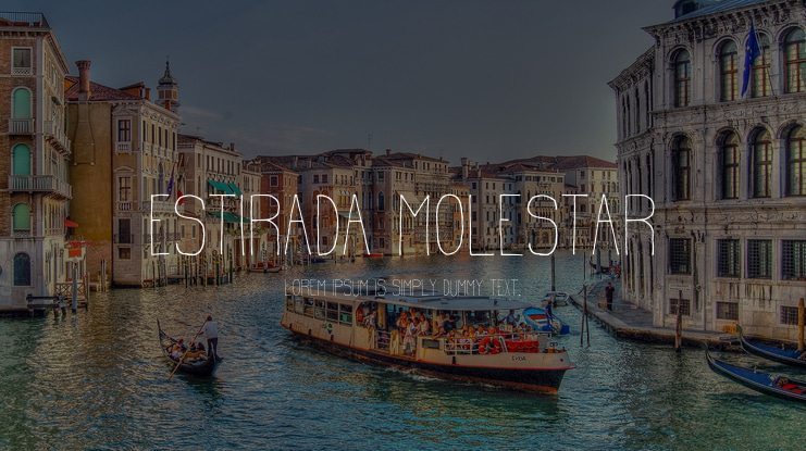 Estirada Molestar Font