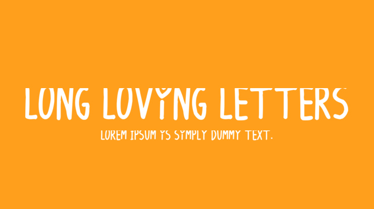 Long Loving Letters Font