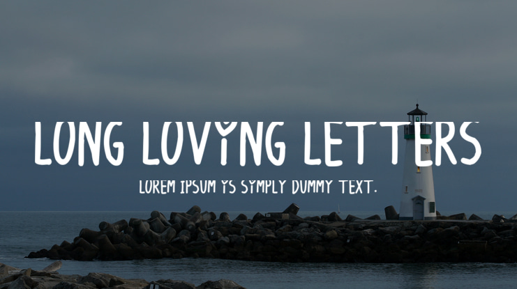 Long Loving Letters Font