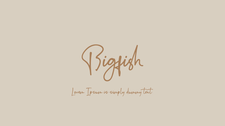 Bigfish Font
