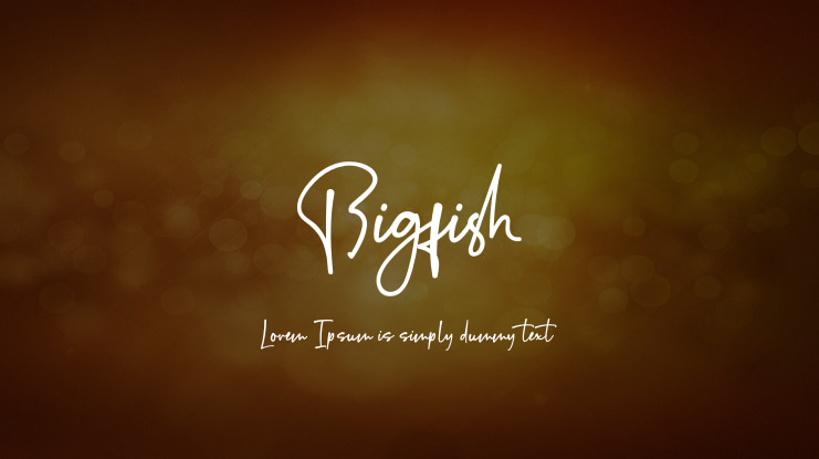 Bigfish Font