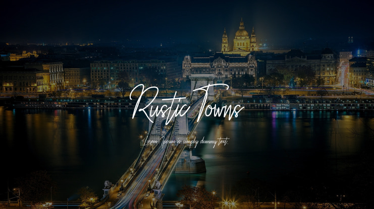 Rustic Towns Font