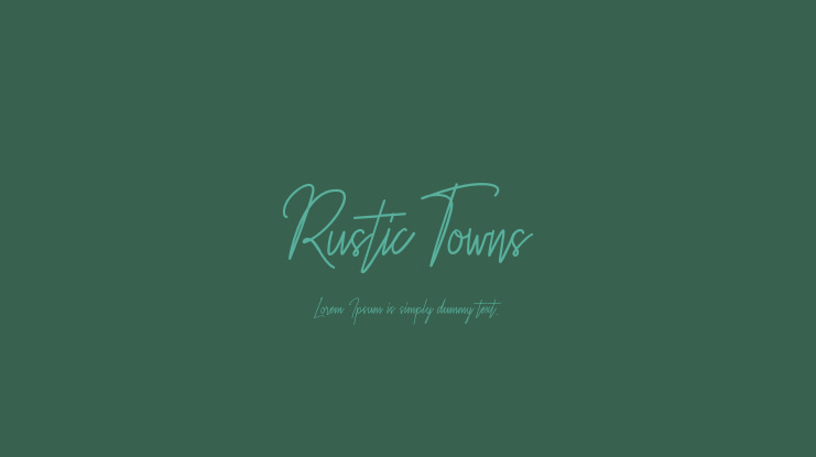 Rustic Towns Font
