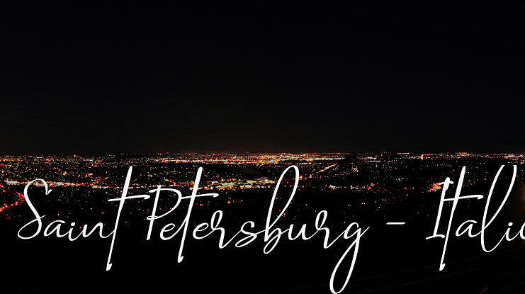 Saint Petersburg - Font