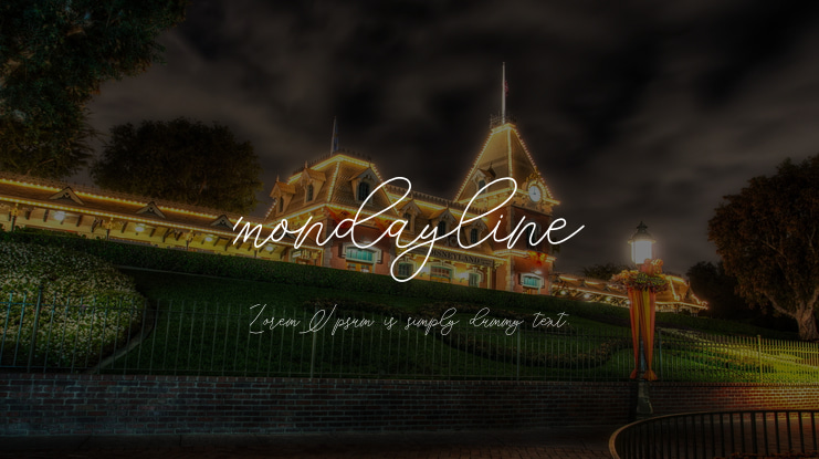 mondayline Font
