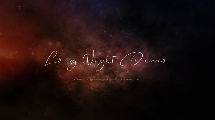 Long Night Demo Font