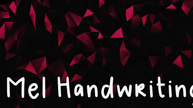 Mel Handwriting 2 Font