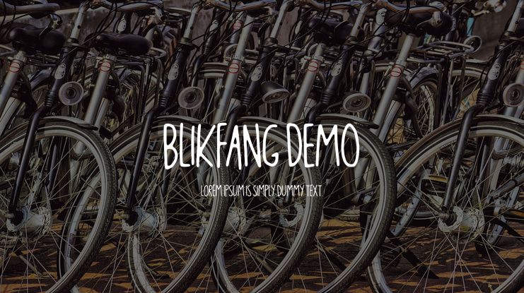 Blikfang DEMO Font
