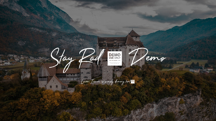 Stay Rad - Demo Font