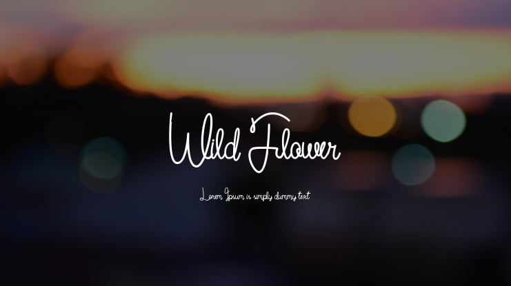 Wild Flower Font