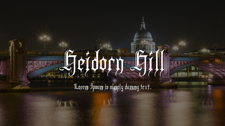 Heidorn Hill Font