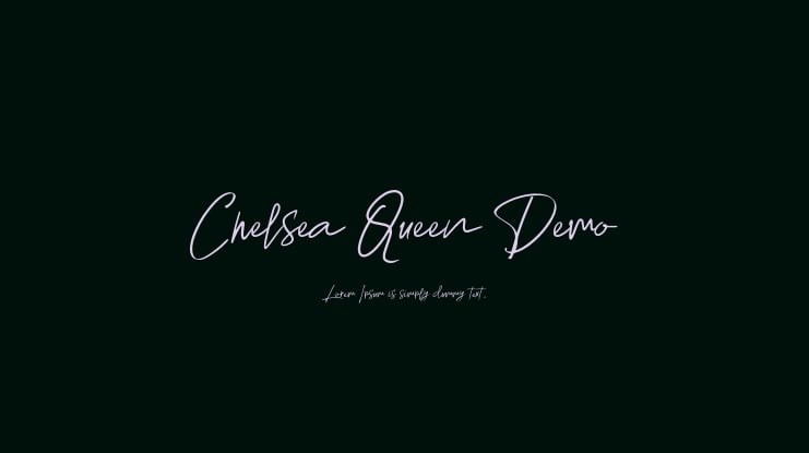 Chelsea Queen Demo Font