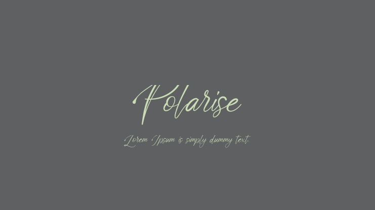 Polarise Font