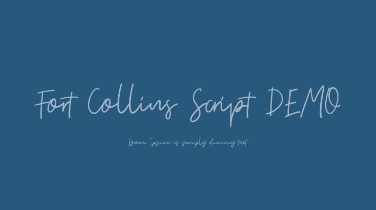 Fort Collins Script DEMO Font